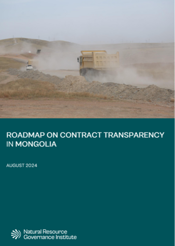 Roadmap to Improve Contract Transparency in Mongolia